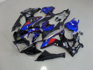 Alien Bleu & Blanc 2009-2014 BMW S1000RR Carénage Moto