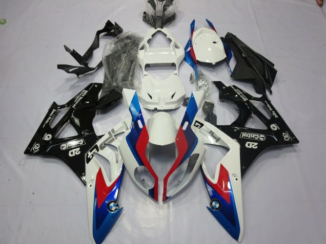 Alien Bleu & Blanc 2009-2014 BMW S1000RR Carénage Moto Alien Bleu & Blanc 2009-2014 BMW S1000RR Carénage Moto