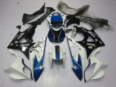 Alien Bleu & Blanc 2009-2014 BMW S1000RR Carénage Moto