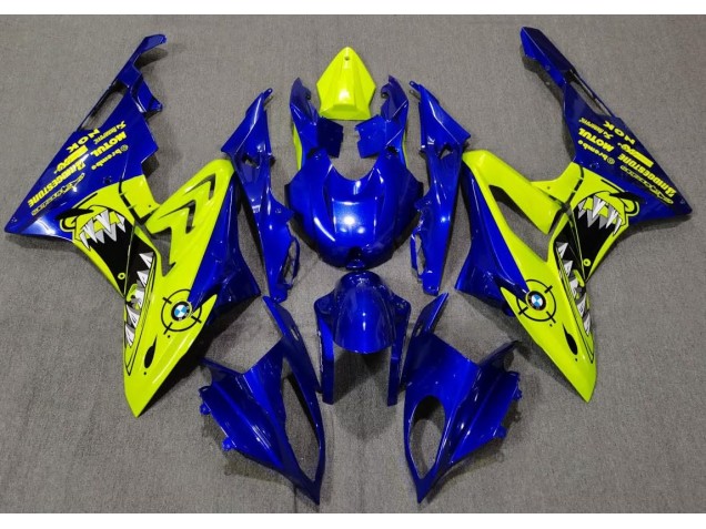 Alien Bleu & Blanc 2009-2014 BMW S1000RR Carénage Moto Alien Bleu & Blanc 2009-2014 BMW S1000RR Carénage Moto
