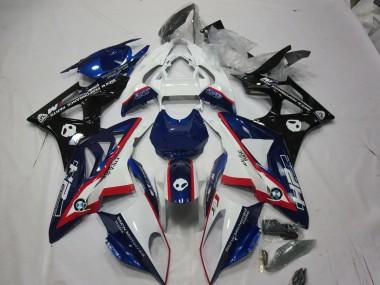 Alien Bleu & Blanc 2009-2014 BMW S1000RR Carénage Moto