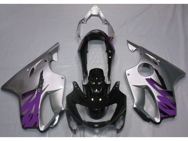 Argent Brillant & Violet 1999-2000 Honda CBR600 F4 Carénage Moto