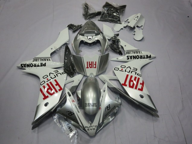 Argent Fiat 2007-2008 Yamaha R1 Carénage Moto Argent Fiat 2007-2008 Yamaha R1 Carénage Moto