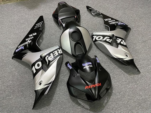 Argent Mat Repsol 2006-2007 Honda CBR1000RR Carénage Moto Argent Mat Repsol 2006-2007 Honda CBR1000RR Carénage Moto