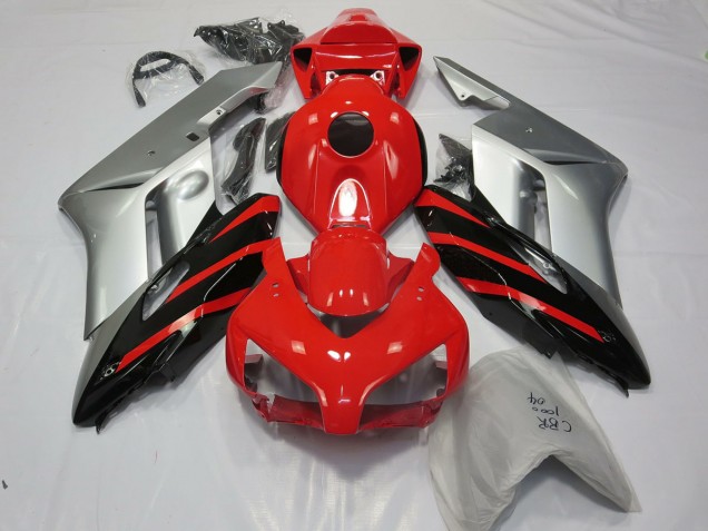 Argent Rouge & Noir 2004-2005 Honda CBR1000RR Carénage Moto Argent Rouge & Noir 2004-2005 Honda CBR1000RR Carénage Moto