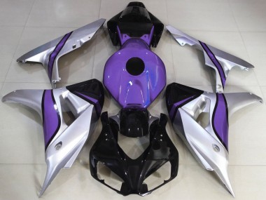 Argent & Violet Personnalisé 2006-2007 Honda CBR1000RR Carénage Moto