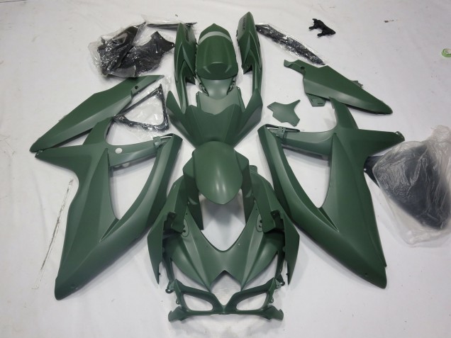Armée Verte 2008-2010 Suzuki GSXR 600-750 Carénage Moto Armée Verte 2008-2010 Suzuki GSXR 600-750 Carénage Moto