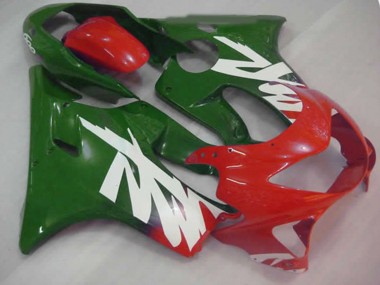 Autocollant Vert Rouge & Blanc 1999-2000 Honda CBR600 F4 Carénage Moto