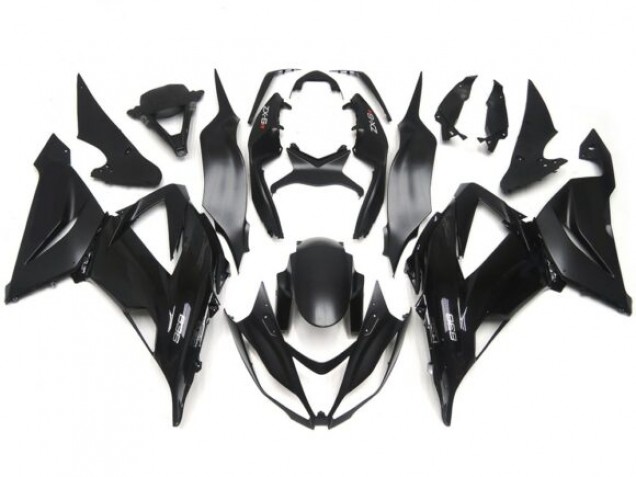 Autocollants Lisses Unis Noir Brillant/Mat 2013-2018 Kawasaki ZX6R Carénage Moto Autocollants Lisses Unis Noir Brillant/Mat 2013-2018 Kawasaki ZX6R Carénage Moto