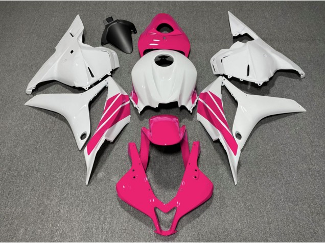 Bande Latérale Rose & Blanche 2009-2012 Honda CBR600RR Carénage Moto Bande Latérale Rose & Blanche 2009-2012 Honda CBR600RR Carénage Moto