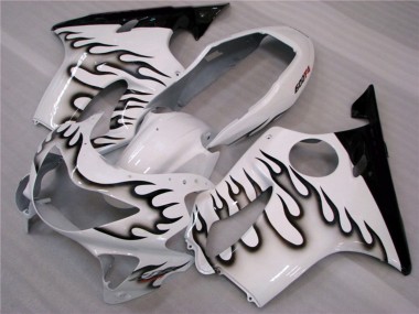 Bianco E Nero Fiamma 1999-2000 Honda CBR600 F4 Carénage Moto