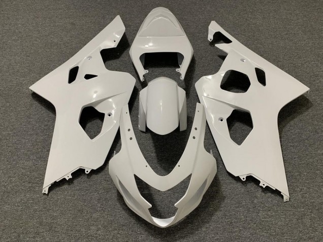 Blanc Brillant 2004-2005 Suzuki GSXR 600-750 Carénage Moto Blanc Brillant 2004-2005 Suzuki GSXR 600-750 Carénage Moto