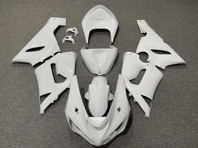 Blanc Brillant 2005-2006 Kawasaki ZX6R Carénage Moto Blanc Brillant 2005-2006 Kawasaki ZX6R Carénage Moto
