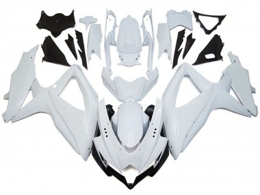 Blanc Brillant Brillant 2008-2010 Suzuki GSXR 600-750 Carénage Moto