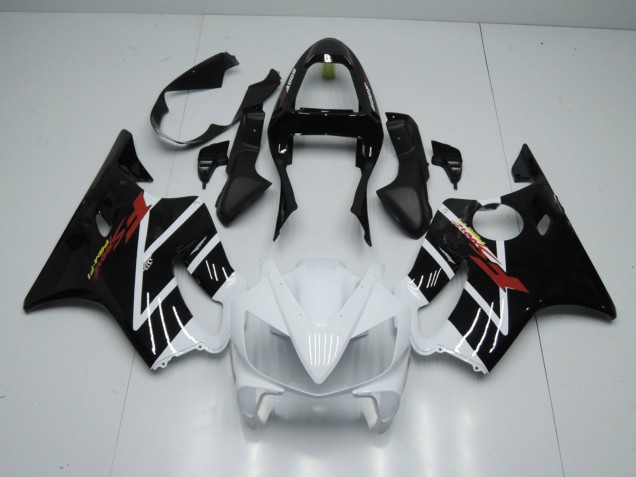 Blanc Brillant & Noir 2001-2003 Honda CBR600 F4i Carénage Moto Blanc Brillant & Noir 2001-2003 Honda CBR600 F4i Carénage Moto