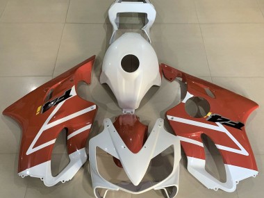 Blanc Brillant & Orange 2001-2003 Honda CBR600 F4i Carénage Moto