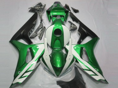 Blanc Brillant & Vert 2006-2007 Honda CBR1000RR Carénage Moto