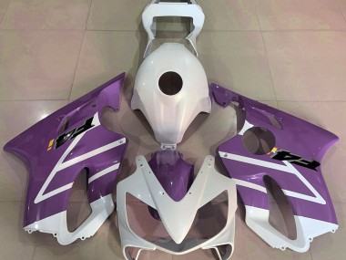 Blanc Brillant & Violet 2001-2003 Honda CBR600 F4i Carénage Moto