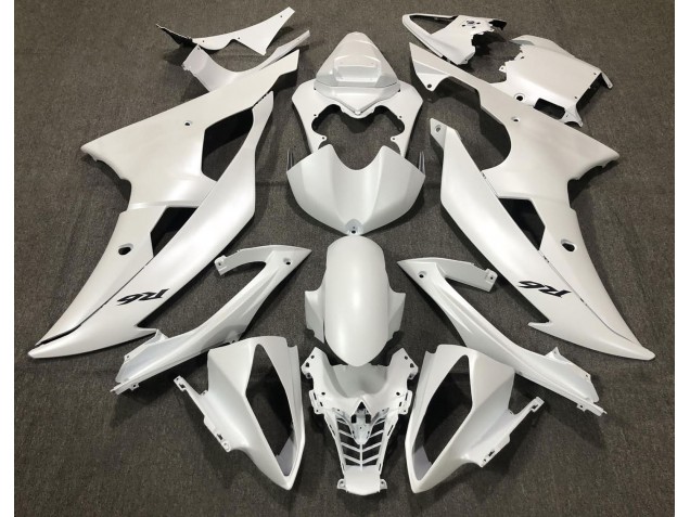 Blanc Mat 2008-2016 Yamaha R6 Carénage Moto Blanc Mat 2008-2016 Yamaha R6 Carénage Moto