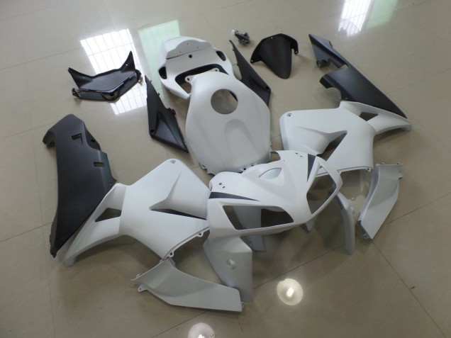 Blanc Mat & Noir 2005-2006 Honda CBR600RR Carénage Moto Blanc Mat & Noir 2005-2006 Honda CBR600RR Carénage Moto