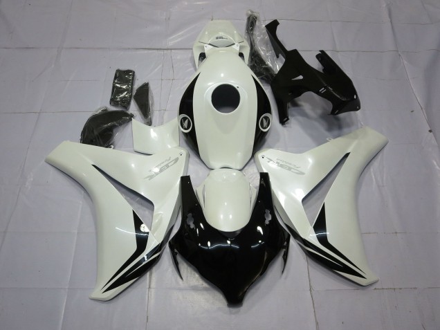 Blanc Nacré & Noir 2008-2011 Honda CBR1000RR Carénage Moto Blanc Nacré & Noir 2008-2011 Honda CBR1000RR Carénage Moto