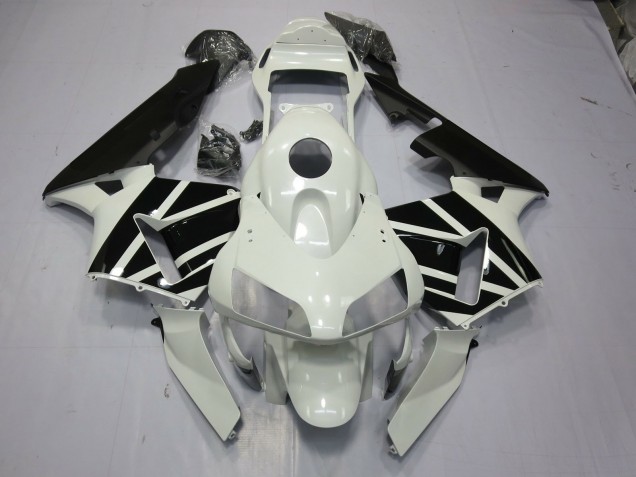 Blanc & Noir OEM 2003-2004 Honda CBR600RR Carénage Moto Blanc & Noir OEM 2003-2004 Honda CBR600RR Carénage Moto