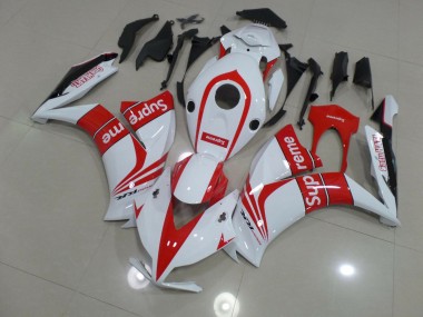 Blanc Suprême 2012-2016 Honda CBR1000RR Carénage Moto