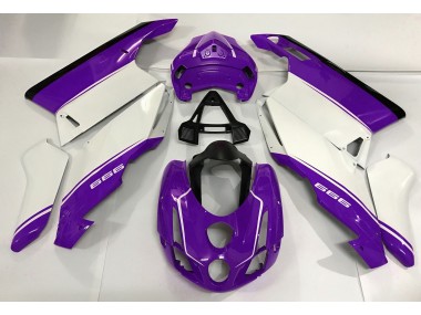 Blanc Violet & Noir 2003-2004 Ducati 749 999 Carénage Moto