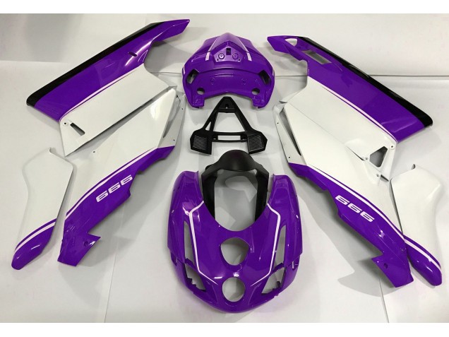 Blanc Violet & Noir 2003-2004 Ducati 749 999 Carénage Moto Blanc Violet & Noir 2003-2004 Ducati 749 999 Carénage Moto