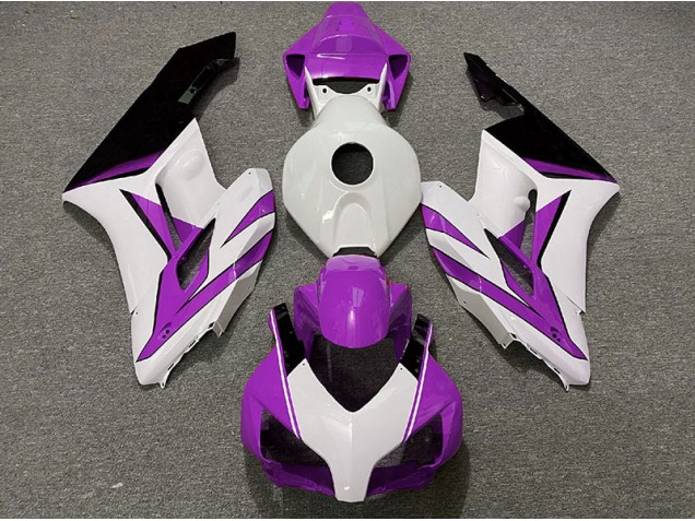 Blanc Violet & Noir Brillant 2004-2005 Honda CBR1000RR Carénage Moto Blanc Violet & Noir Brillant 2004-2005 Honda CBR1000RR Carénage Moto