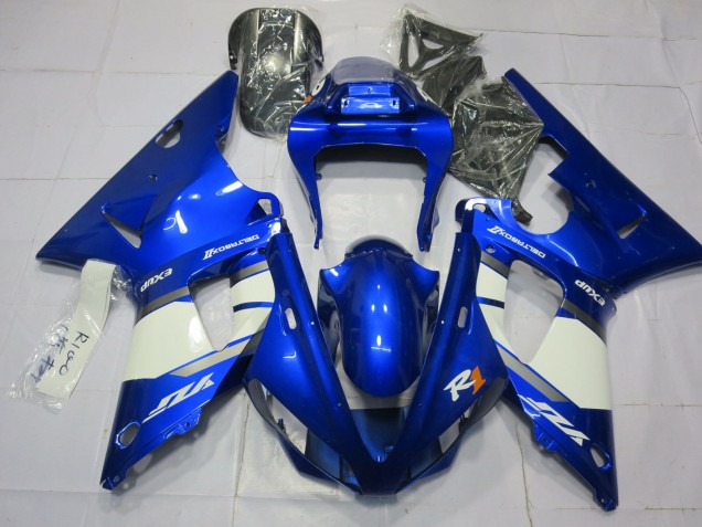 Bleu & Blanc 2000-2001 Yamaha R1 Carénage Moto Bleu & Blanc 2000-2001 Yamaha R1 Carénage Moto