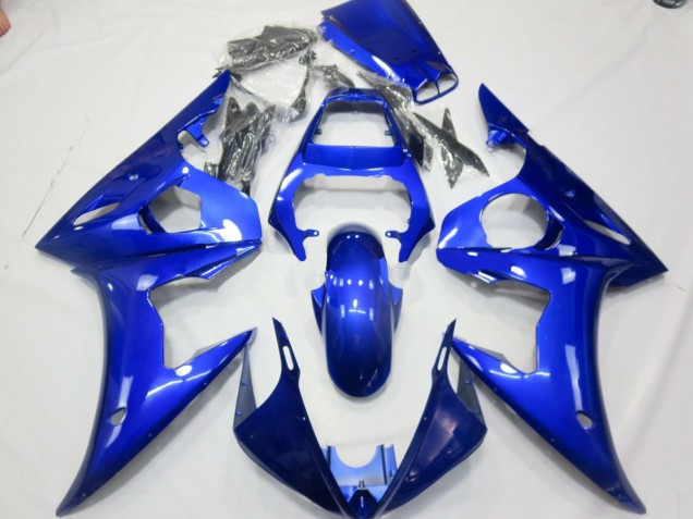 Bleu Brillant 2003-2004 Yamaha R6 Carénage Moto Bleu Brillant 2003-2004 Yamaha R6 Carénage Moto