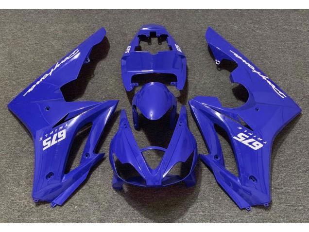 Bleu Brillant 2006-2008 Triumph Daytona 675 Carénage Moto Bleu Brillant 2006-2008 Triumph Daytona 675 Carénage Moto