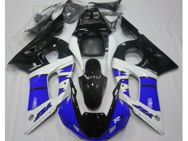 Bleu Brillant & Noir 1998-2002 Yamaha R6 Carénage Moto