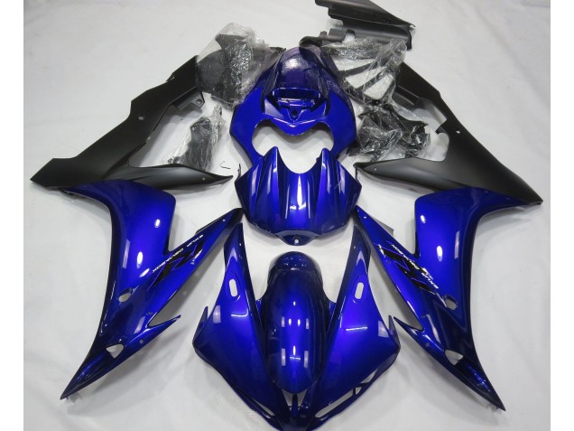 Bleu Brillant & Noir 2004-2006 Yamaha R1 Carénage Moto Bleu Brillant & Noir 2004-2006 Yamaha R1 Carénage Moto