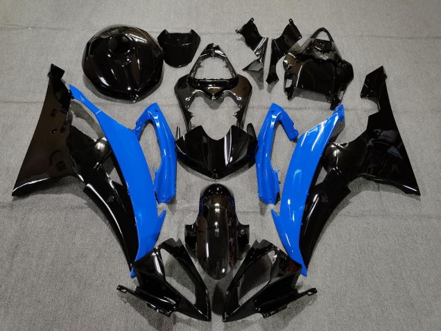 Bleu Brillant & Noir 2008-2016 Yamaha R6 Carénage Moto Bleu Brillant & Noir 2008-2016 Yamaha R6 Carénage Moto