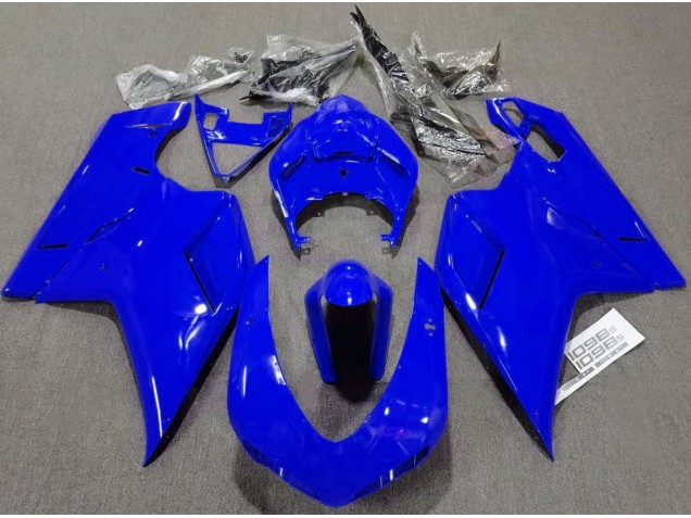 Bleu Brillant Uni 2007-2014 Ducati 848 1098 1198 Carénage Moto Bleu Brillant Uni 2007-2014 Ducati 848 1098 1198 Carénage Moto