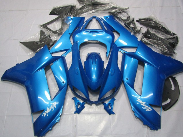 Bleu Clair 2007-2008 Kawasaki ZX6R Carénage Moto Bleu Clair 2007-2008 Kawasaki ZX6R Carénage Moto