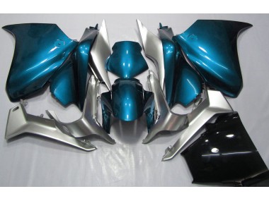 Bleu Clair & Argent 2010-2013 Honda VFR1200 Carénage Moto