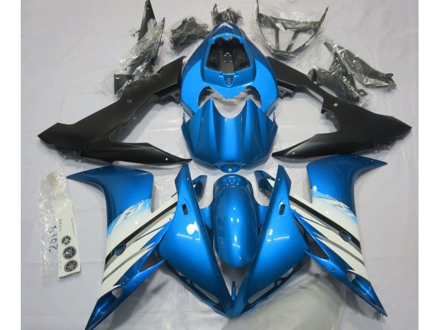 Bleu Clair & Blanc 2004-2006 Yamaha R1 Carénage Moto Bleu Clair & Blanc 2004-2006 Yamaha R1 Carénage Moto
