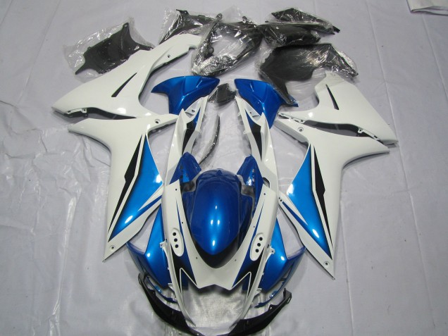 Bleu Clair & Blanc 2011-2024 Suzuki GSXR 600-750 Carénage Moto Bleu Clair & Blanc 2011-2024 Suzuki GSXR 600-750 Carénage Moto
