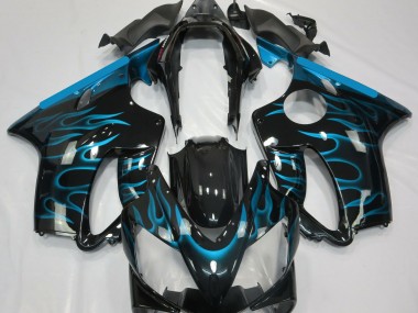 Bleu Clair Flamme 2004-2007 Honda CBR600 F4i Carénage Moto