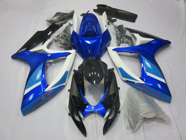 Bleu Clair & Foncé 2006-2007 Suzuki GSXR 600-750 Carénage Moto Bleu Clair & Foncé 2006-2007 Suzuki GSXR 600-750 Carénage Moto