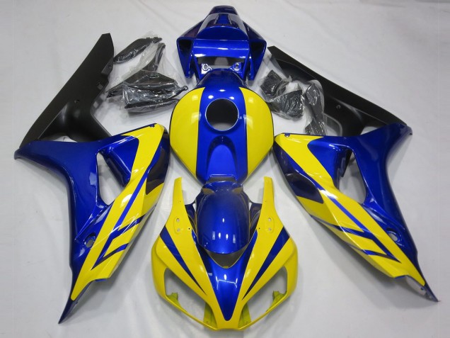 Bleu & Jaune 2006-2007 Honda CBR1000RR Carénage Moto Bleu & Jaune 2006-2007 Honda CBR1000RR Carénage Moto