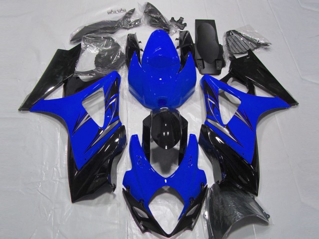 Bleu & Noir 2007-2008 Suzuki GSXR 1000 Carénage Moto Bleu & Noir 2007-2008 Suzuki GSXR 1000 Carénage Moto