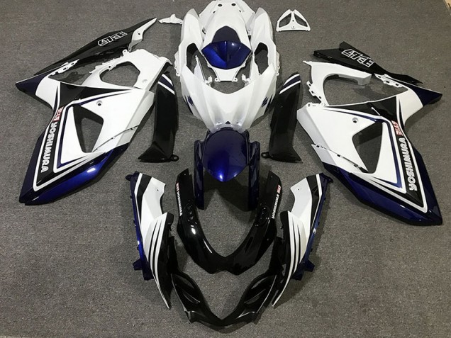 Bleu Noir & Blanc 2009-2016 Suzuki GSXR 1000 Carénage Moto Bleu Noir & Blanc 2009-2016 Suzuki GSXR 1000 Carénage Moto