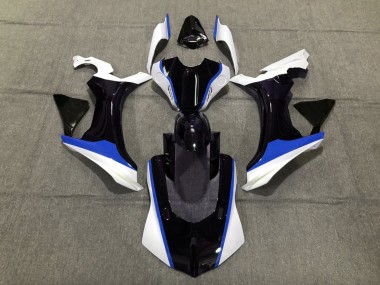 Bleu Noir & Blanc 2015-2019 Yamaha R1 Carénage Moto