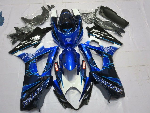 Bleu & Noir Corona 2007-2008 Suzuki GSXR 1000 Carénage Moto Bleu & Noir Corona 2007-2008 Suzuki GSXR 1000 Carénage Moto