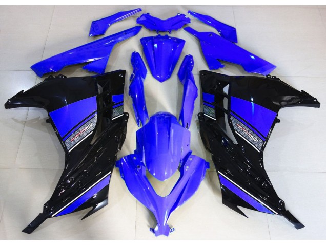 Bleu Nuit & Noir 2013-2018 Kawasaki Ninja 300 Carénage Moto Bleu Nuit & Noir 2013-2018 Kawasaki Ninja 300 Carénage Moto
