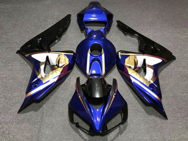 Bleu & Or 2006-2007 Honda CBR1000RR Carénage Moto